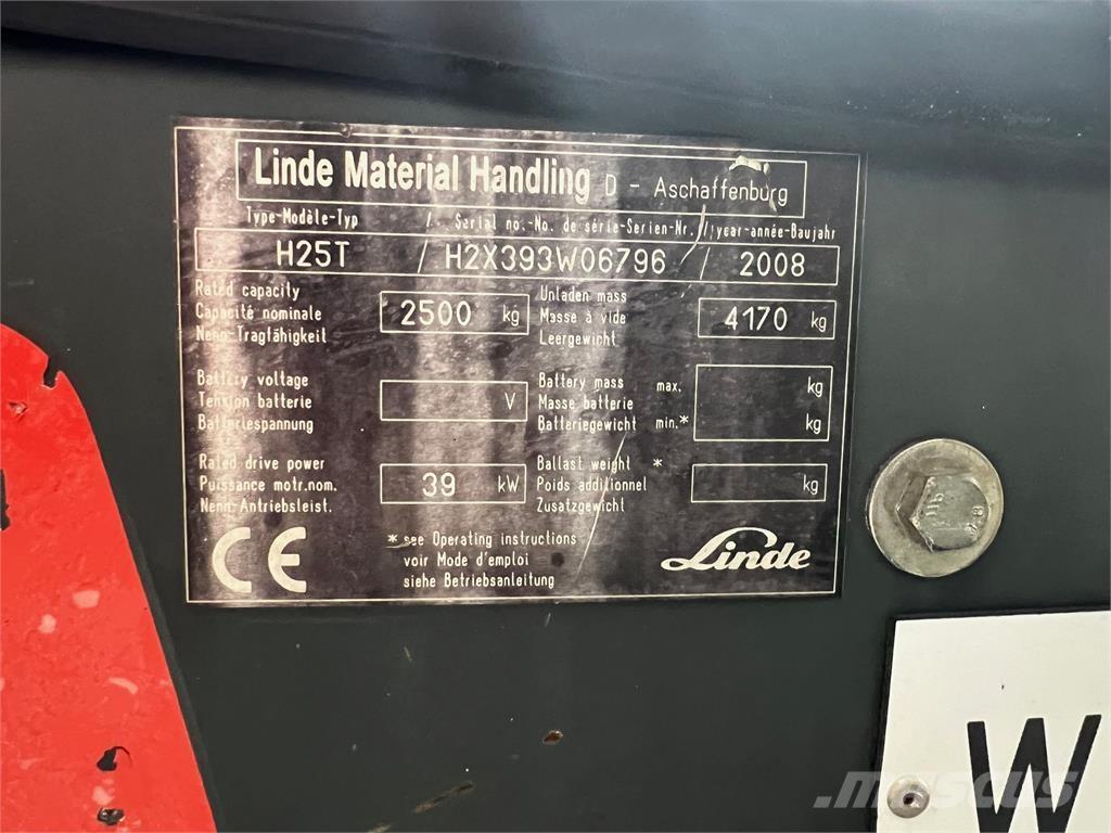 Linde H25T Газовые погрузчики
