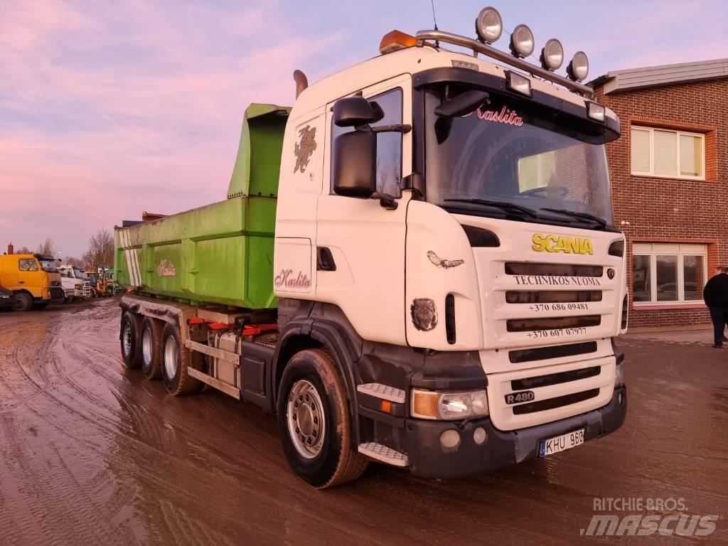 Scania R 480 8X4 Скиповые погрузчики