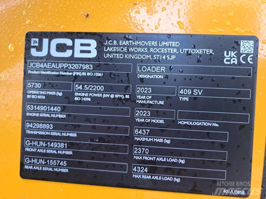 JCB 409 SV NE Фронтальные погрузчики