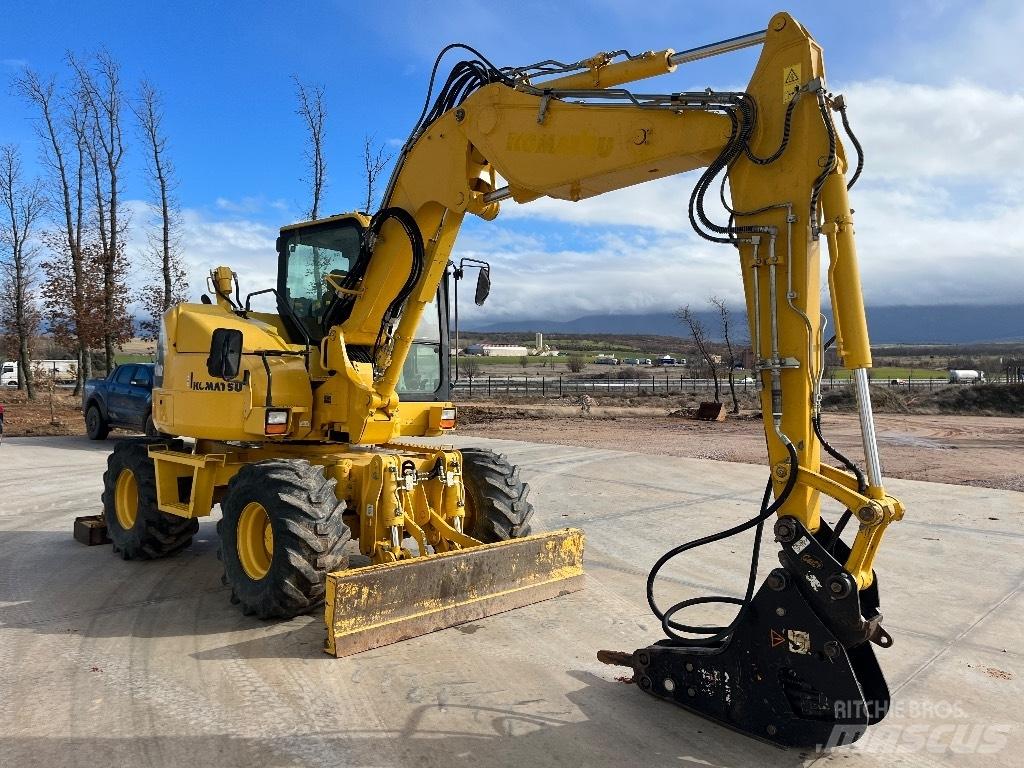 Komatsu PW 98 MR-8 Колёсные экскаваторы