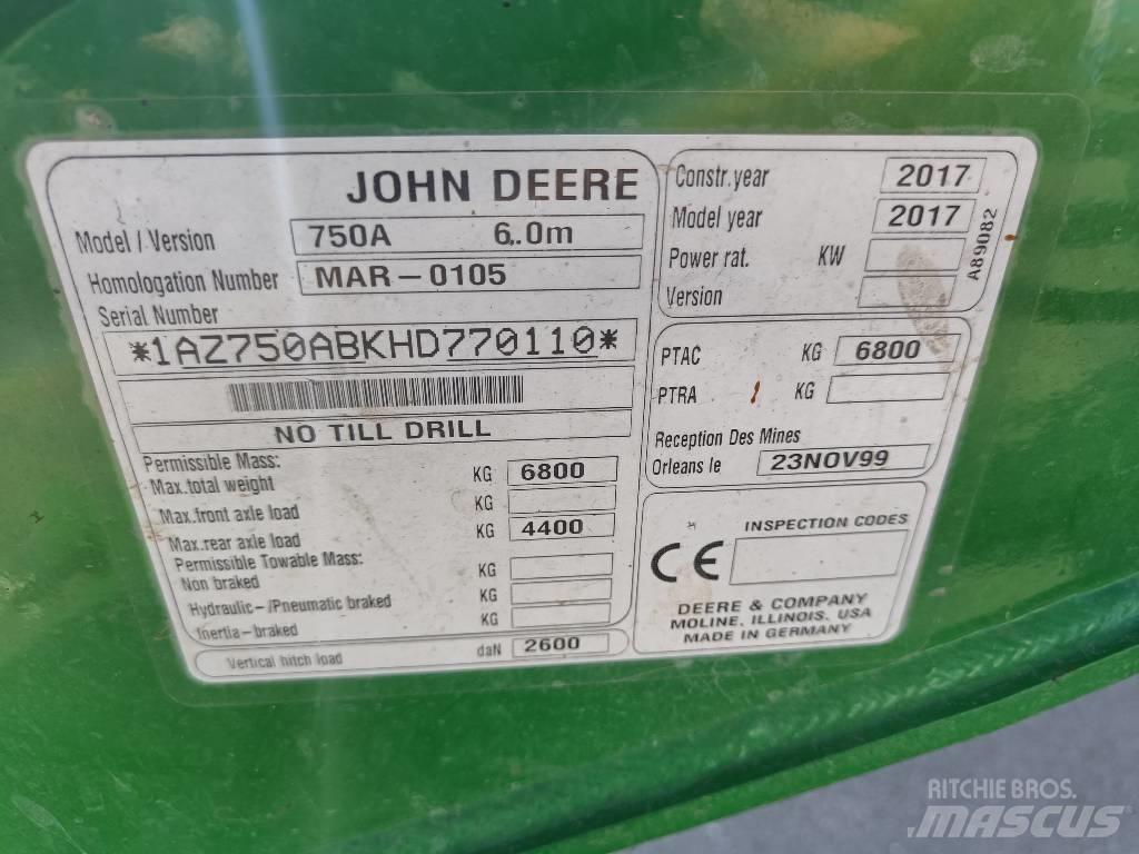 John Deere 750 A Сеялки