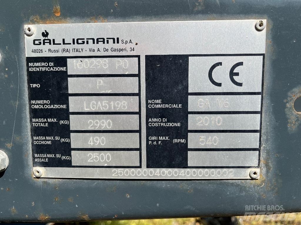Gallignani GA V6 Рулонные пресс-подборщики