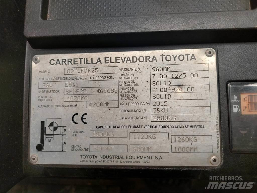 Toyota 02 8FDF25 Дизельные погрузчики