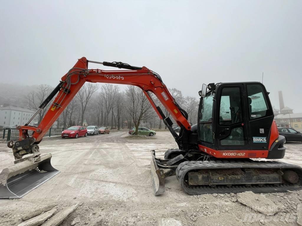 Kubota KX 080-4a2 Малые экскаваторы 7т-12т