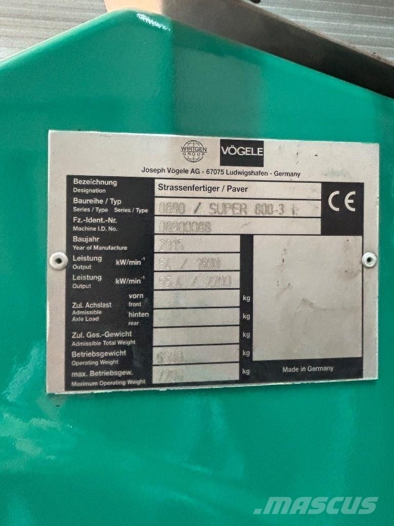 Vögele 800-3i Скреперы