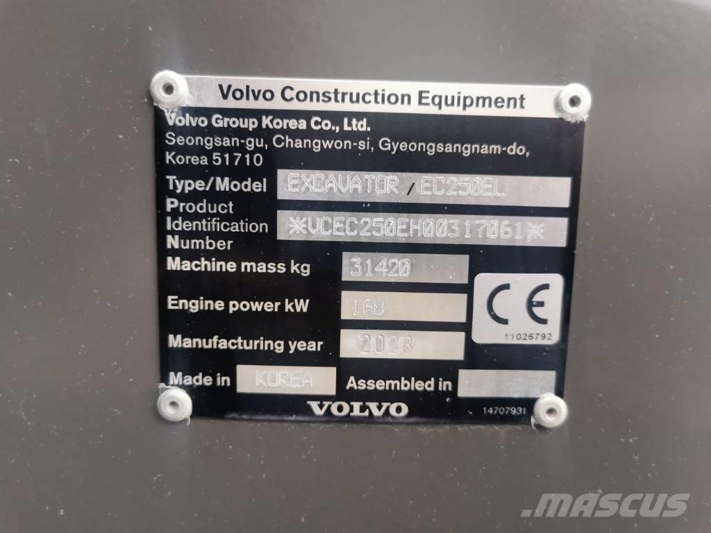 Volvo EC250EL Гусеничные экскаваторы