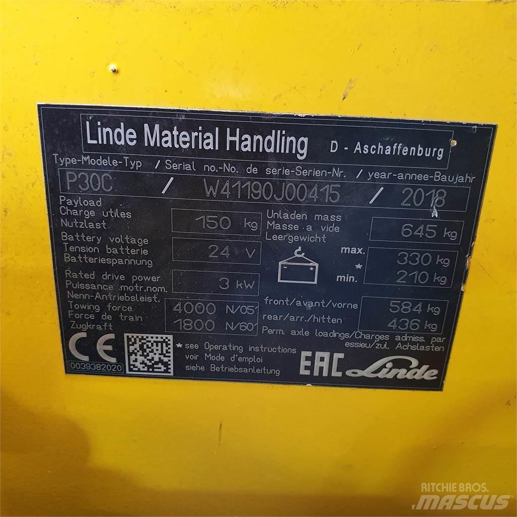 Linde P30C Складские электротягачи
