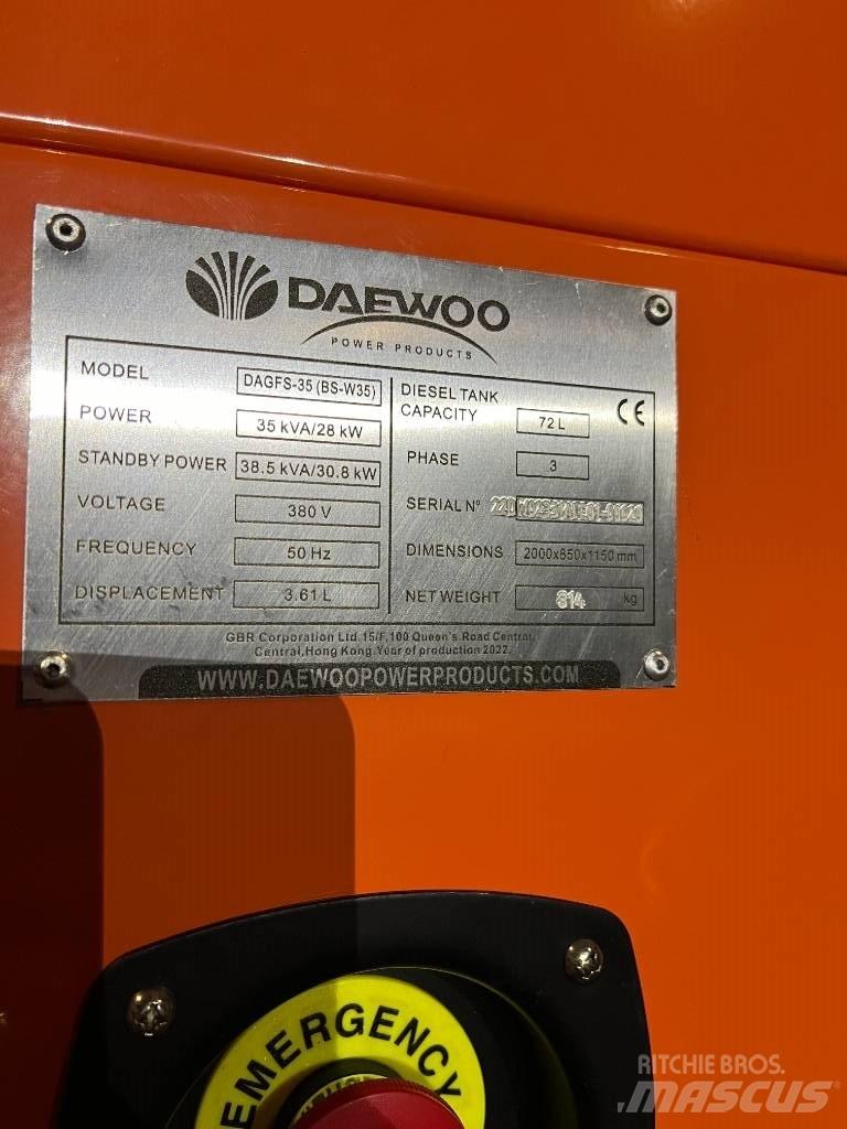 Daewoo Dagfs-35 Дизельные генераторы