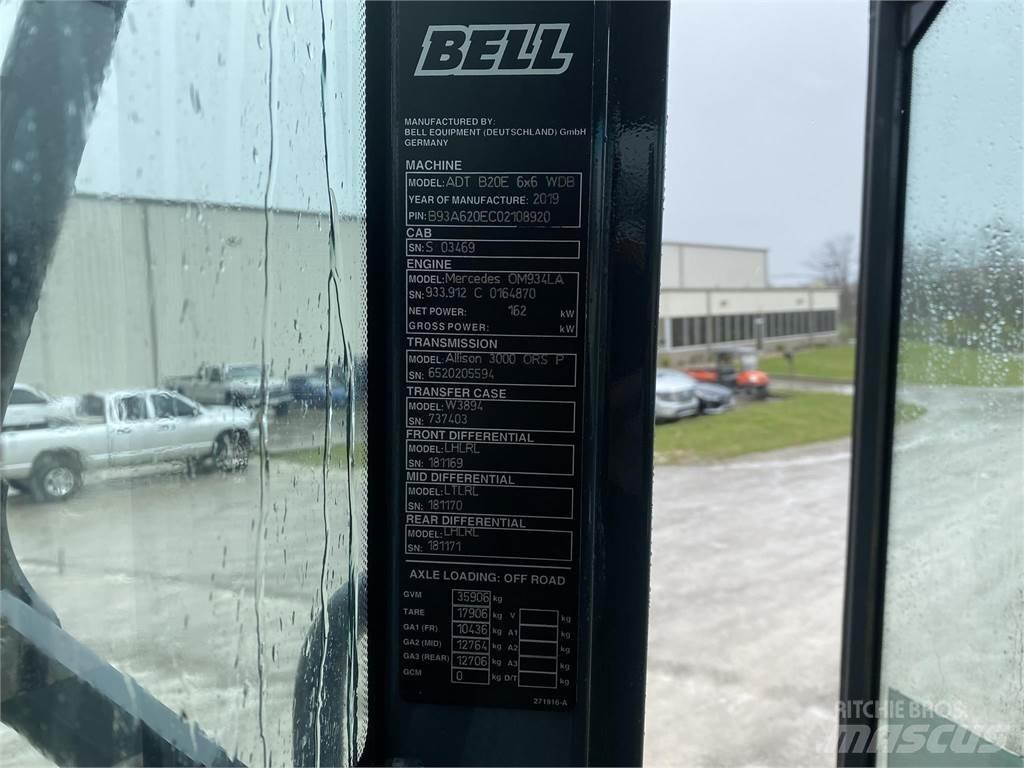 Bell B20E Шарнирно-сочленённые самосвалы