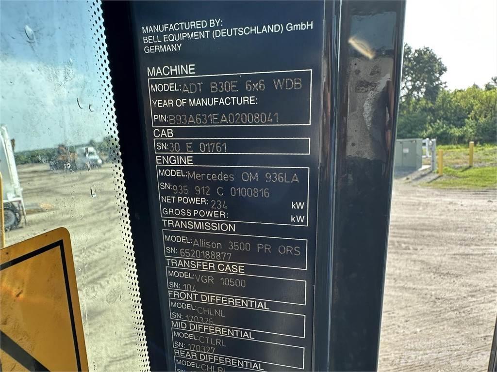 Bell B30E Шарнирно-сочленённые самосвалы