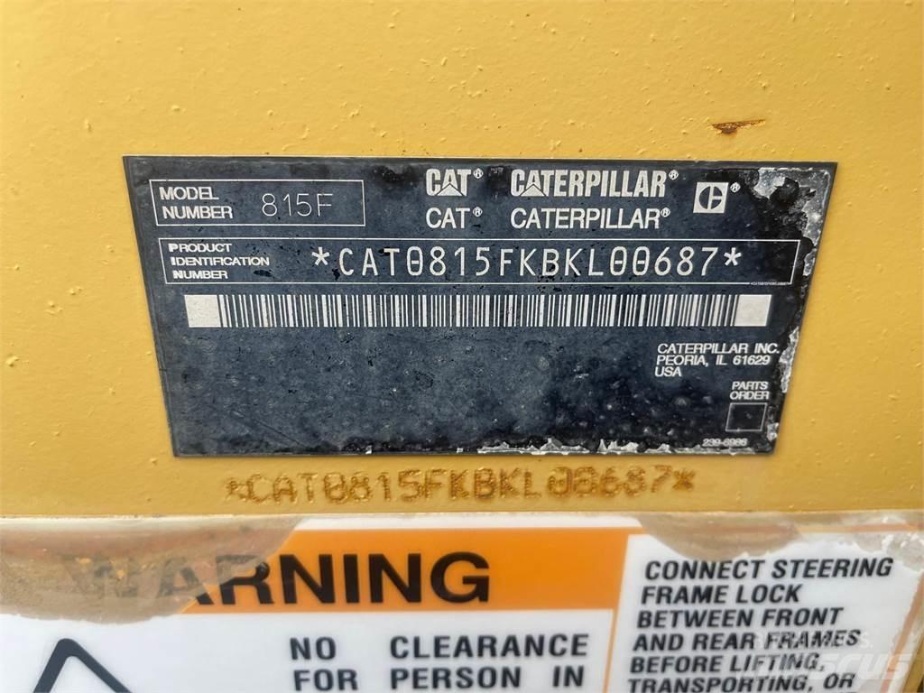 CAT 815F Уплотнители для закладки отходов