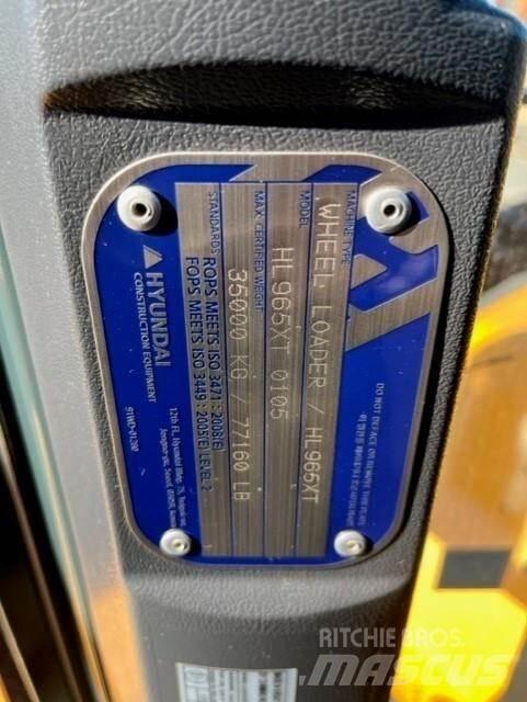 Hyundai HL965XT Фронтальные погрузчики