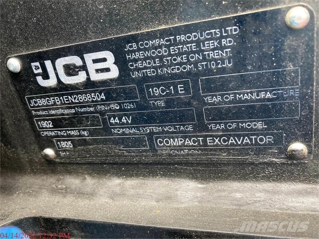 JCB 19C-1E Мини-экскаваторы