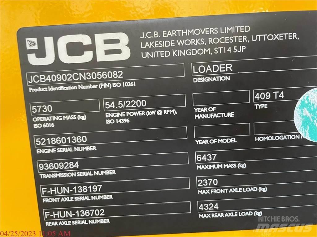 JCB 409 Фронтальные погрузчики