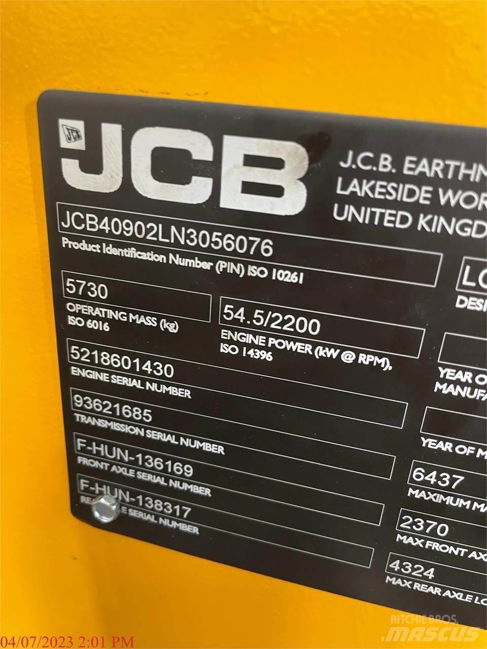 JCB 409 Фронтальные погрузчики