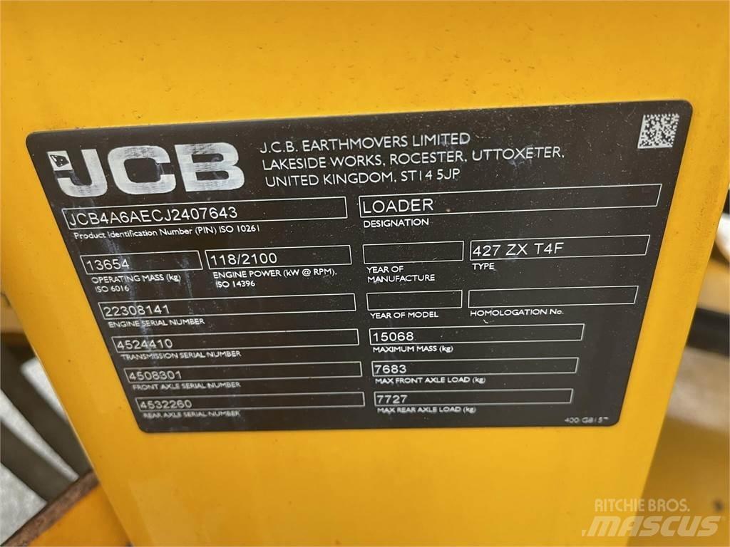 JCB 427ZX Фронтальные погрузчики