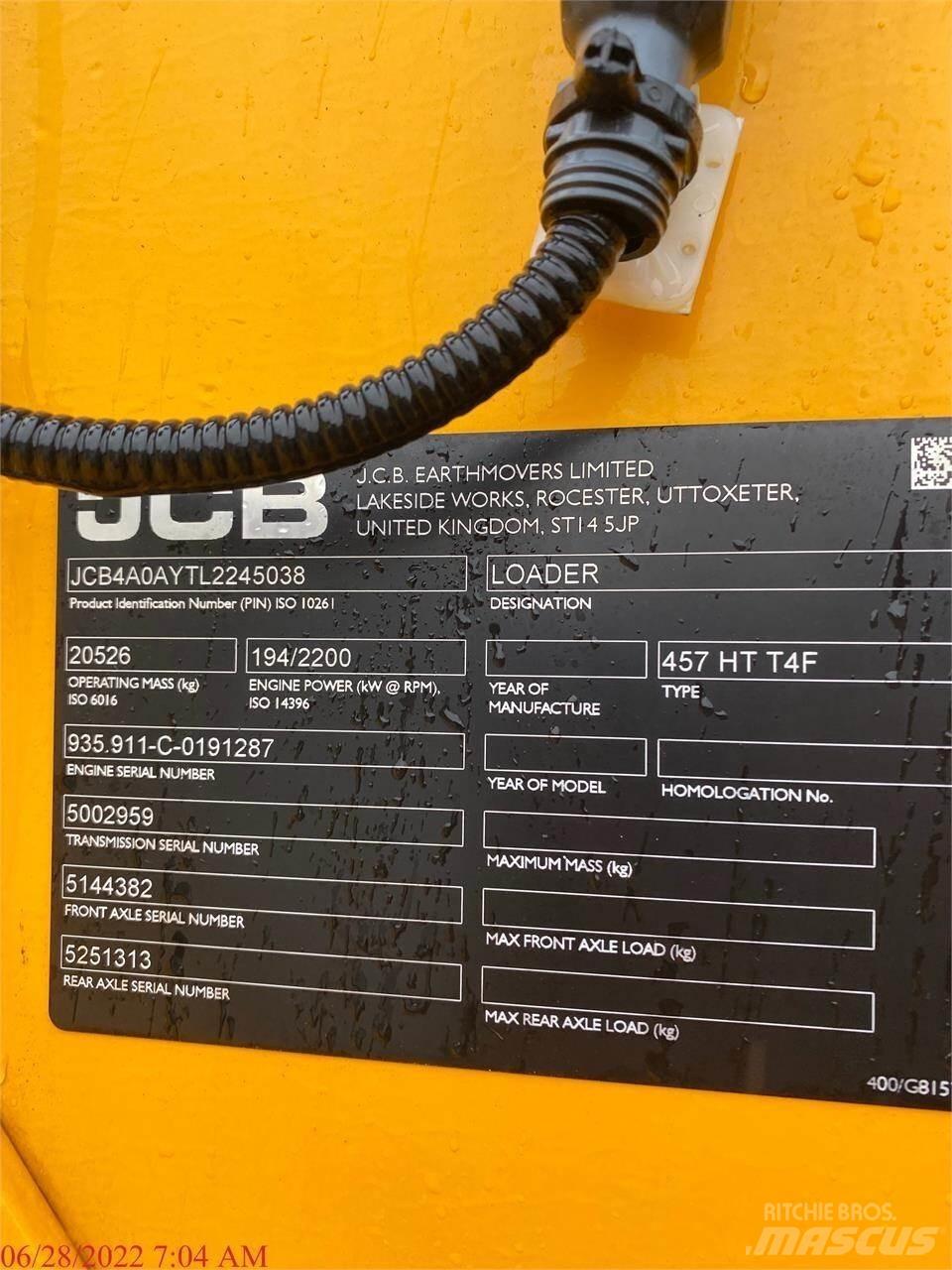 JCB 457HT Фронтальные погрузчики