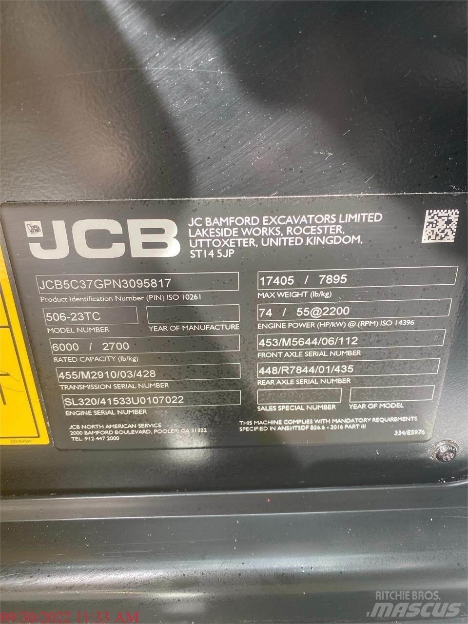 JCB 506-23TC Телескопические погрузчики