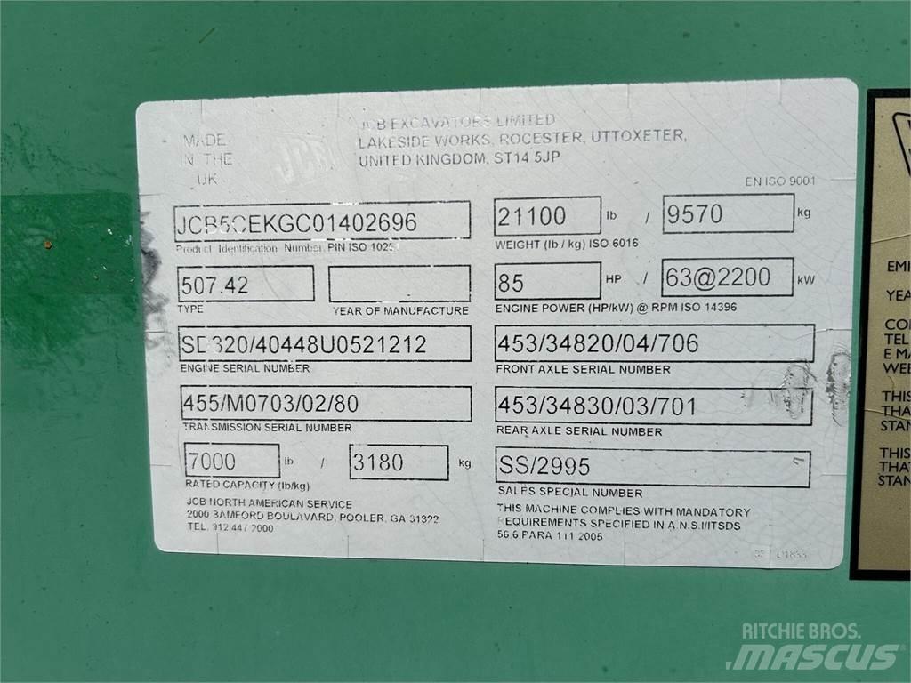 JCB 507-42 Телескопические погрузчики