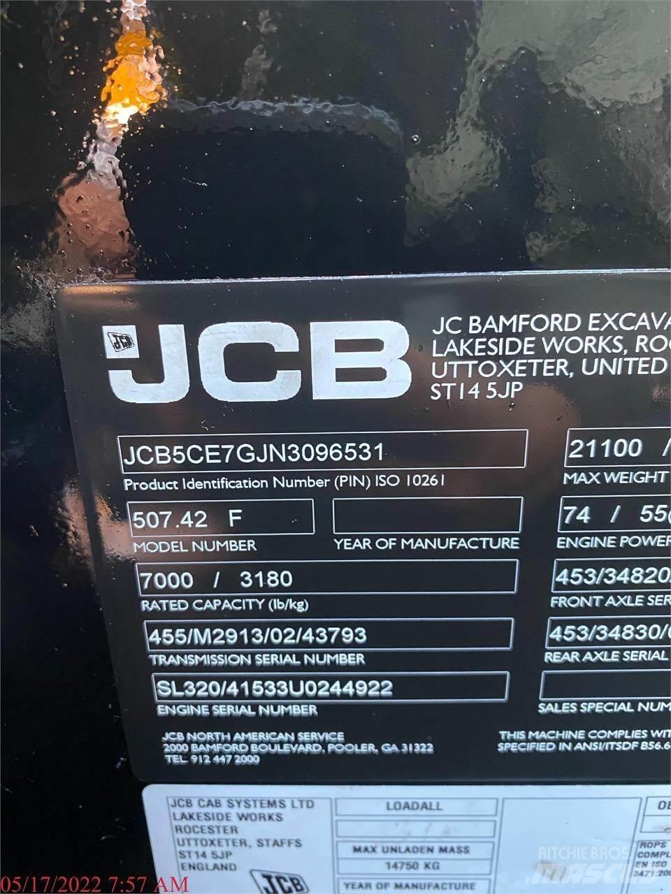 JCB 507-42 Телескопические погрузчики