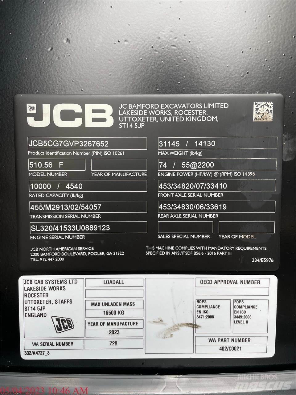 JCB 510-56 Телескопические погрузчики