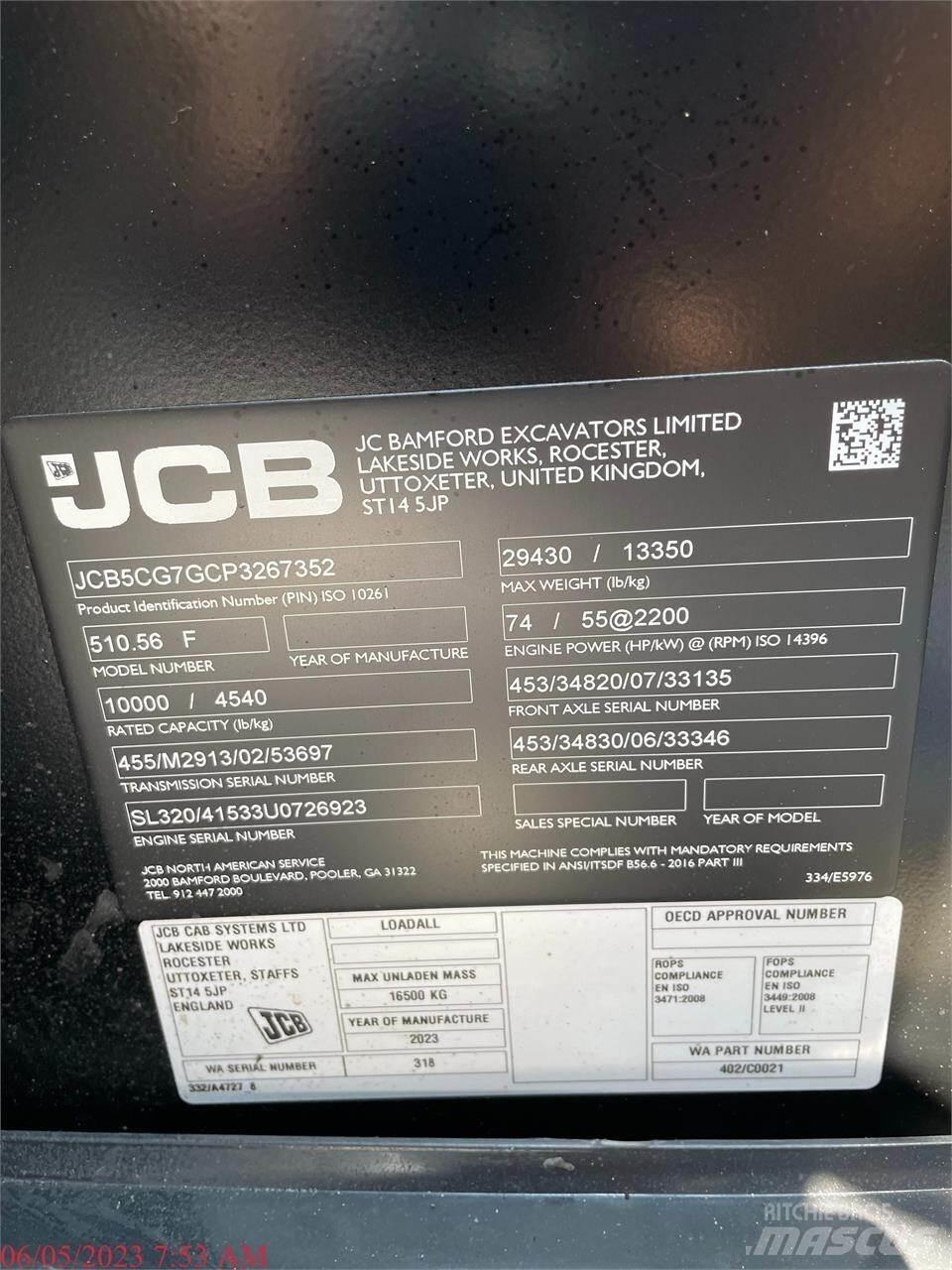 JCB 510-56 Телескопические погрузчики