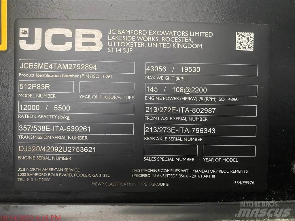 JCB 512-83R Телескопические погрузчики