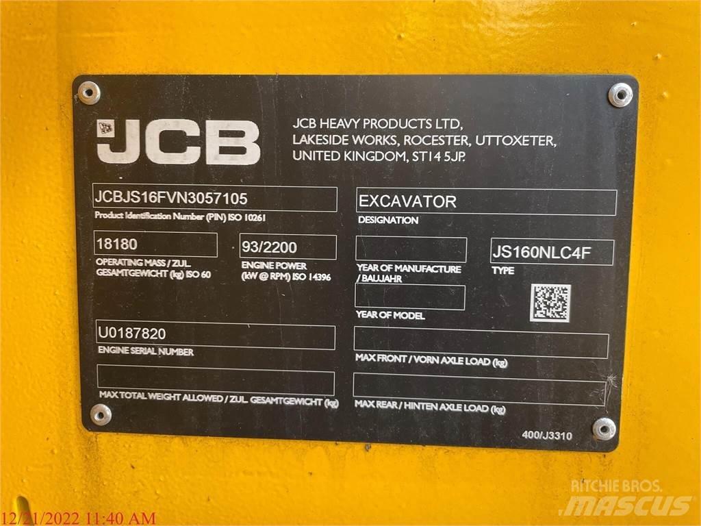 JCB JS160 Гусеничные экскаваторы