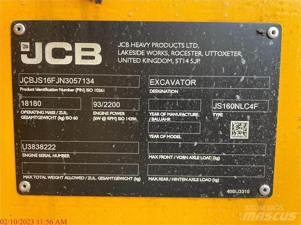 JCB JS160 Гусеничные экскаваторы