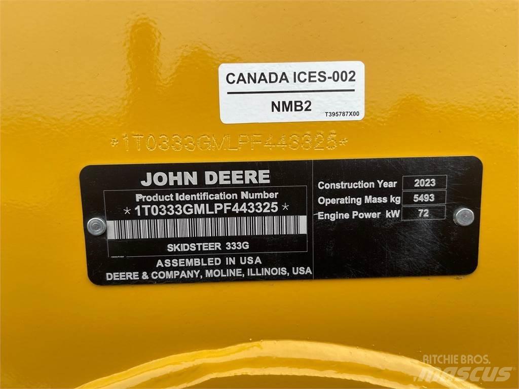 John Deere 333G Лесовые мулчеры