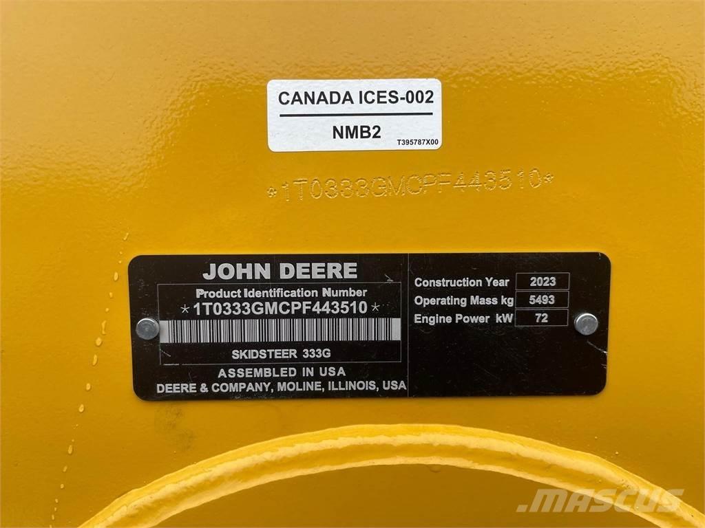 John Deere 333G Мини-погрузчики
