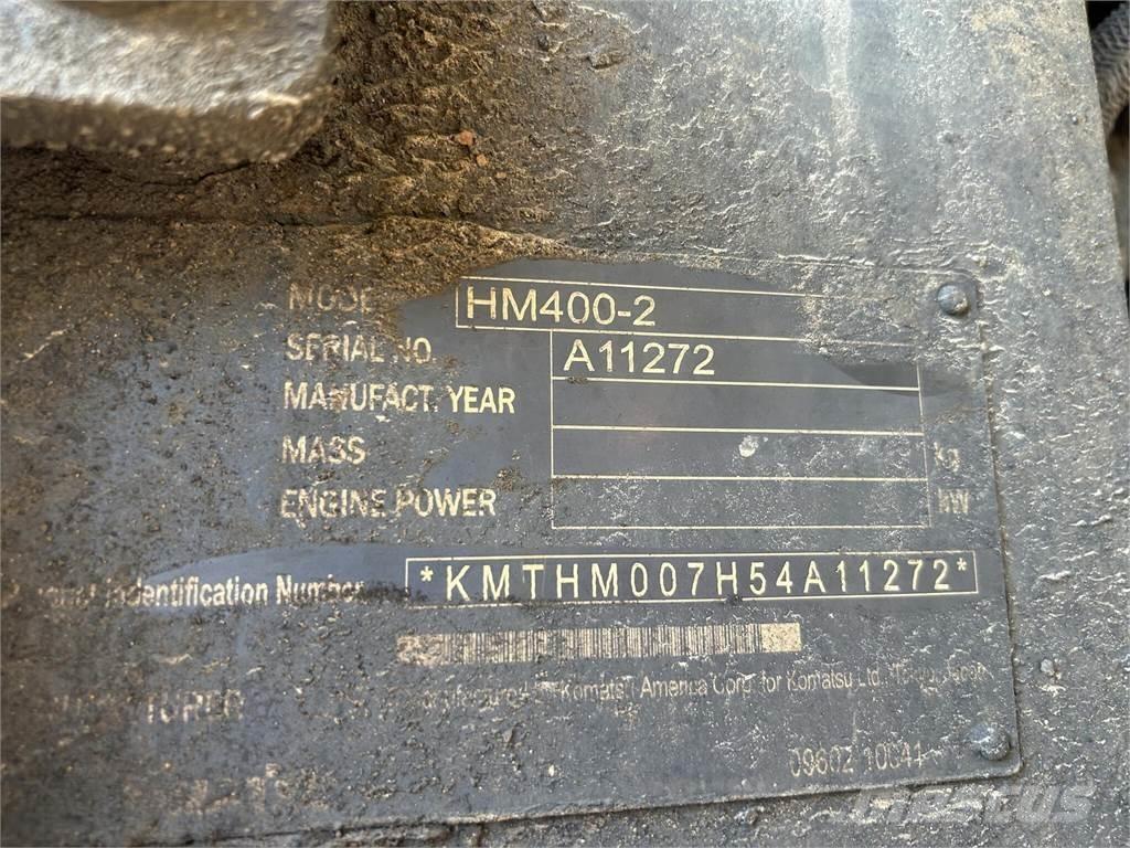 Komatsu HM400-2 Шарнирно-сочленённые самосвалы