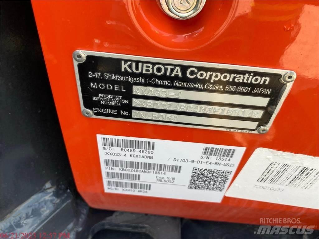 Kubota KX033-4 Мини-экскаваторы