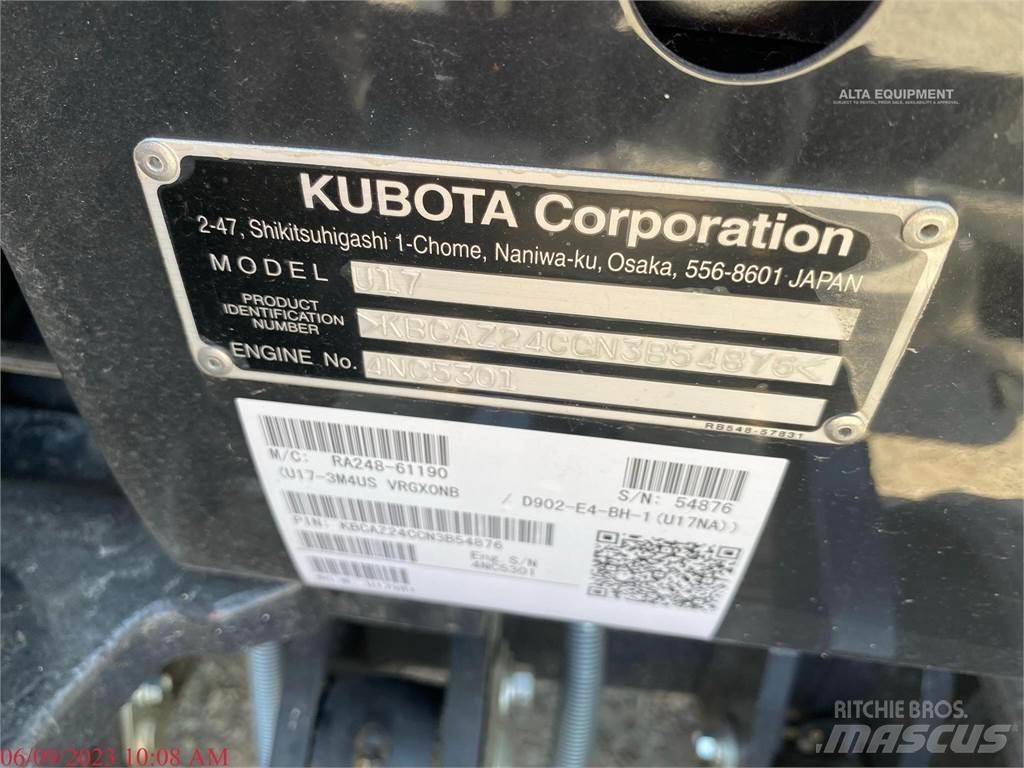 Kubota U17 Мини-экскаваторы