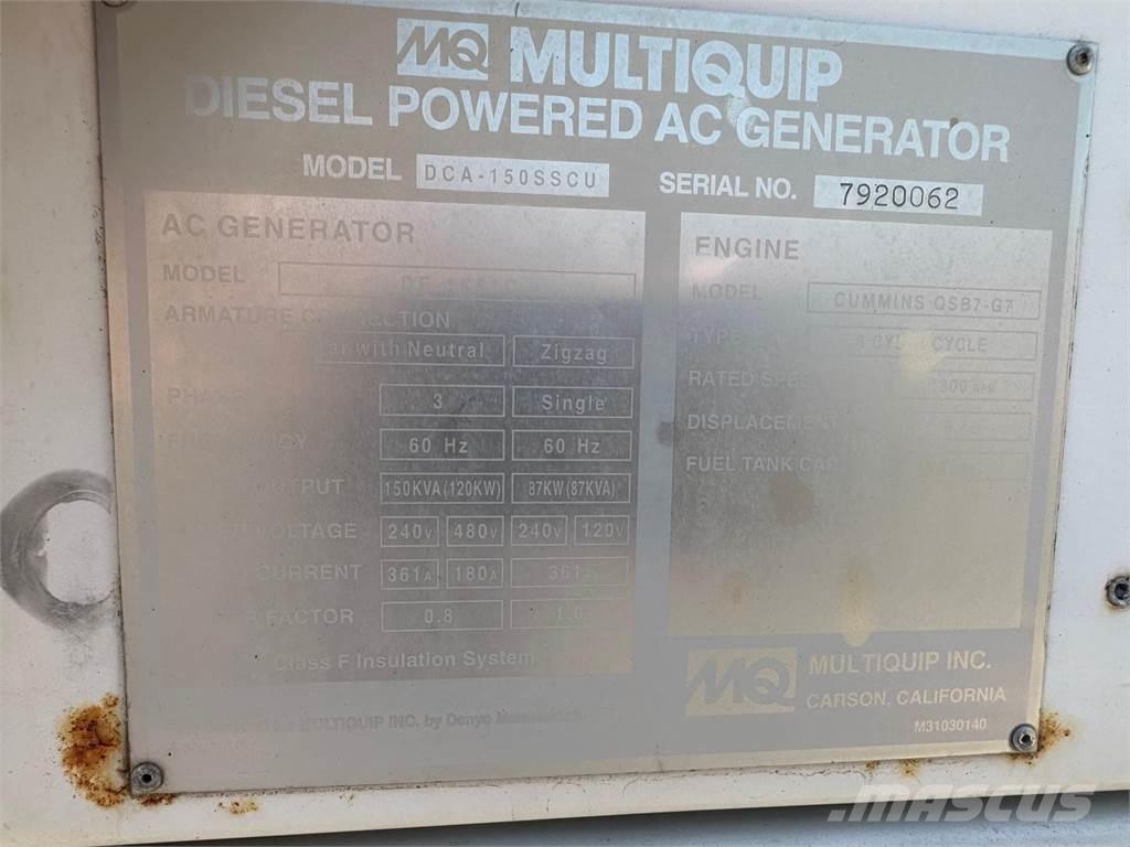 MultiQuip 150 KVA Другие генераторы