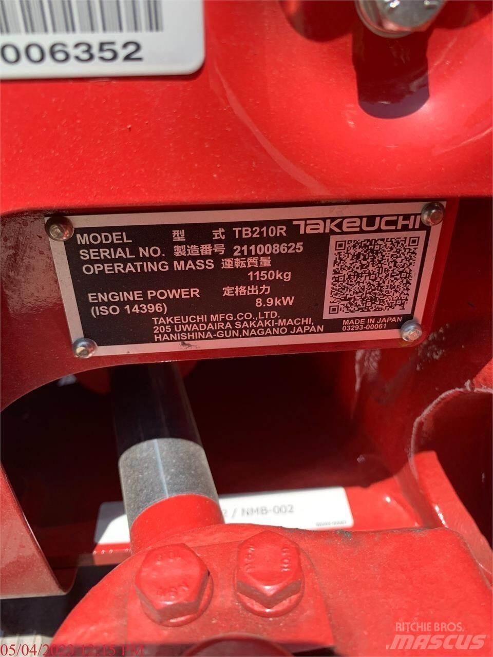 Takeuchi TB210R Мини-экскаваторы