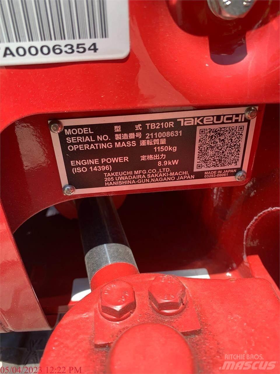 Takeuchi TB210R Мини-экскаваторы