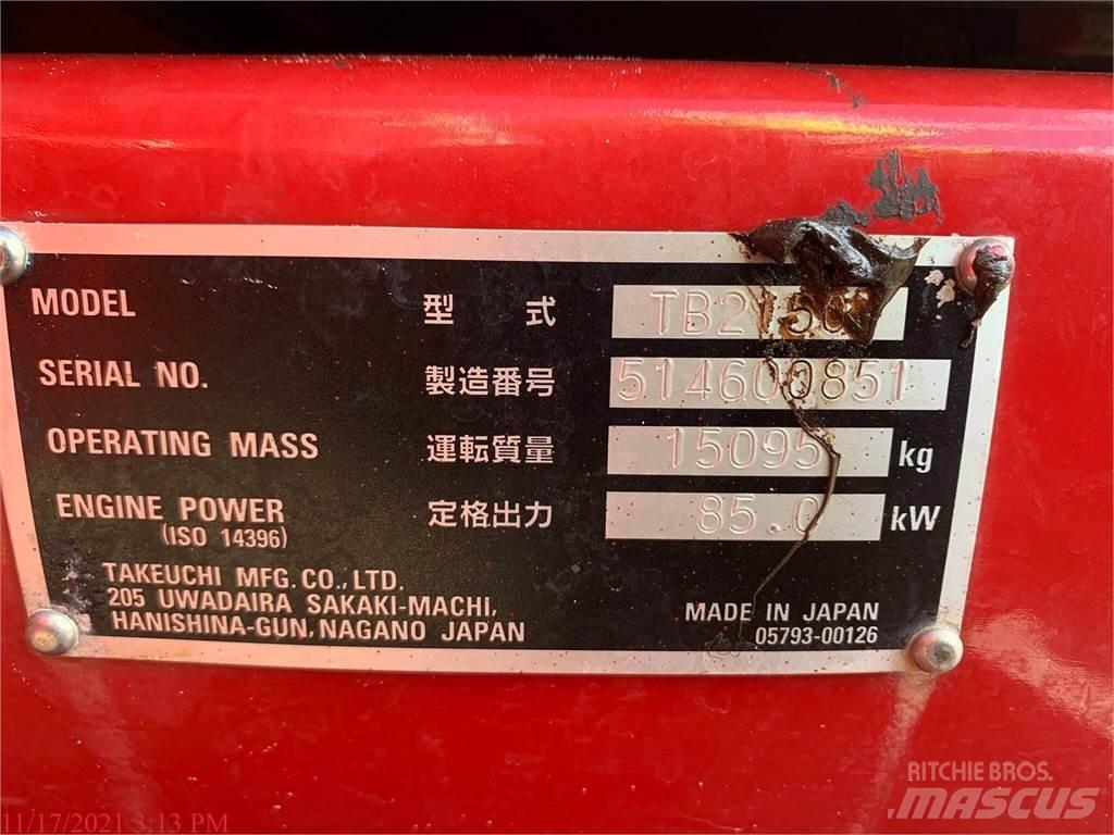 Takeuchi TB2150 Гусеничные экскаваторы