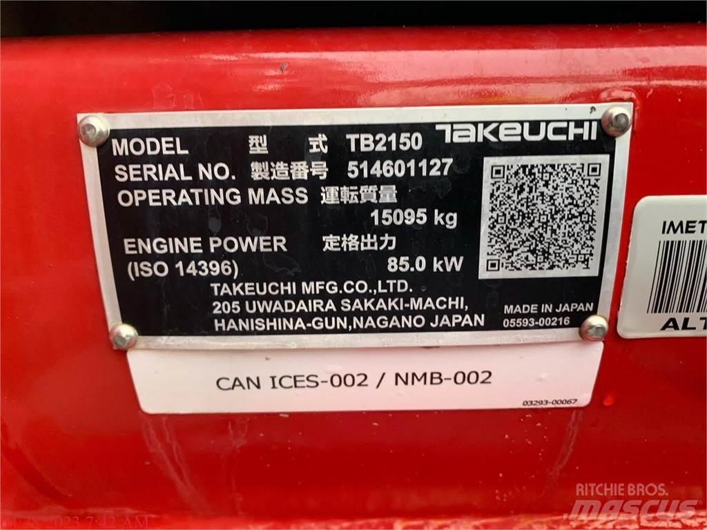Takeuchi TB2150 Гусеничные экскаваторы