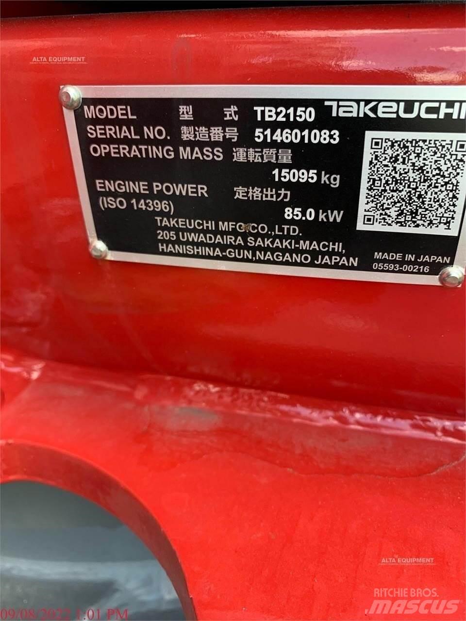 Takeuchi TB2150 Гусеничные экскаваторы