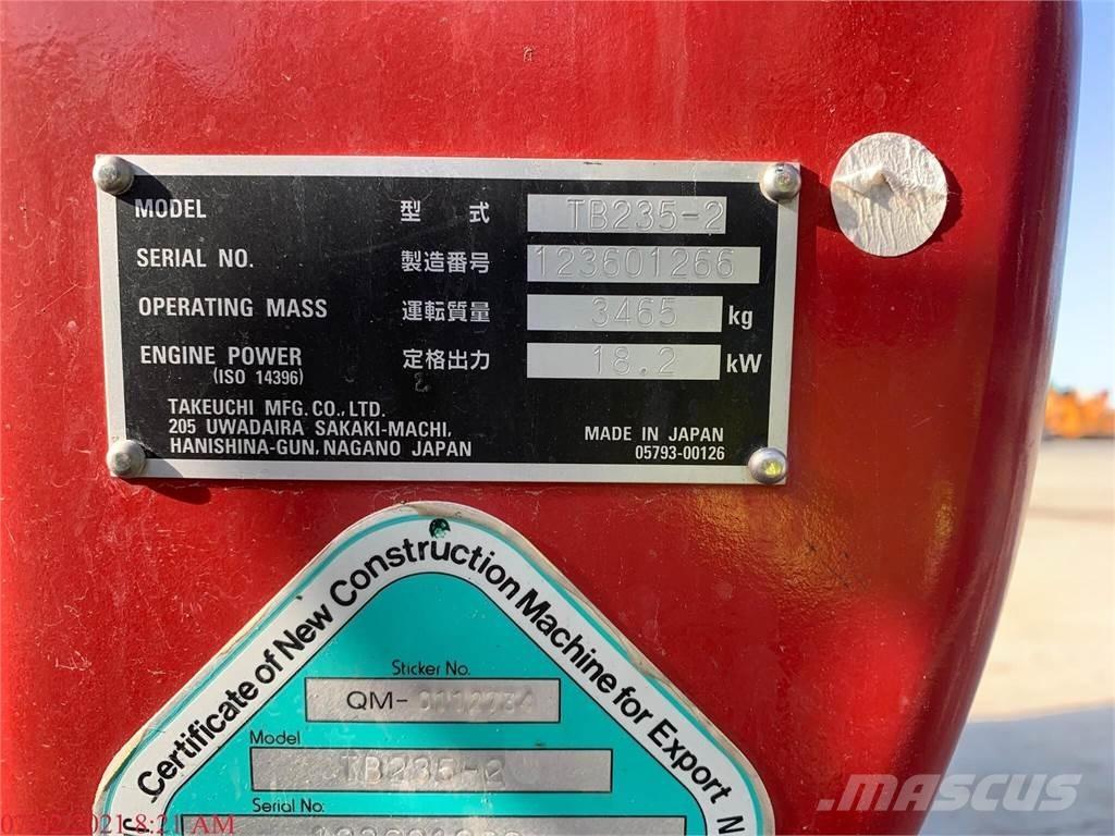 Takeuchi TB235-2 Мини-экскаваторы