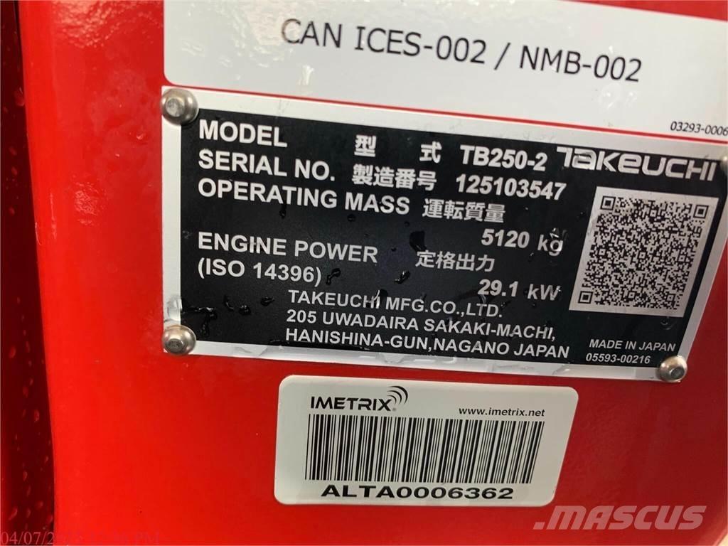 Takeuchi TB250-2 Мини-экскаваторы