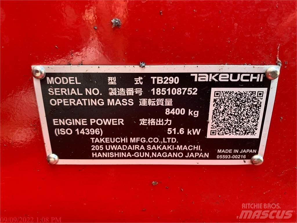 Takeuchi TB290 Гусеничные экскаваторы