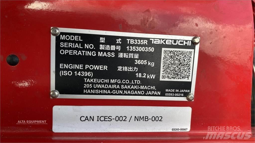 Takeuchi TB335R Мини-экскаваторы