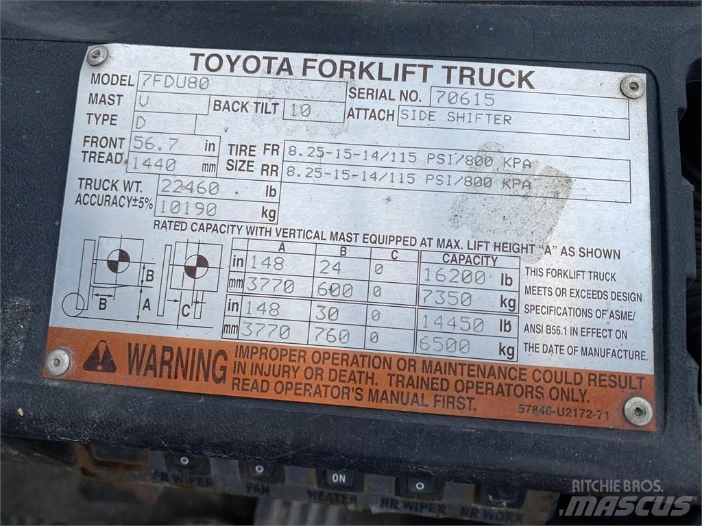Toyota 7FDU80 Другие складские механизмы