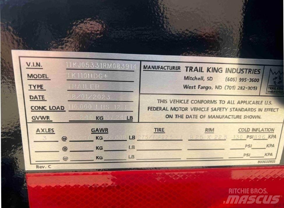 Trail King  Низкорамные полуприцепы