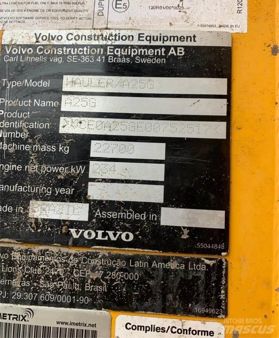 Volvo A25G Шарнирно-сочленённые самосвалы