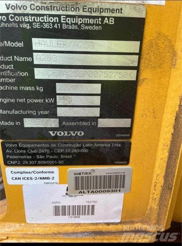 Volvo A25G Шарнирно-сочленённые самосвалы