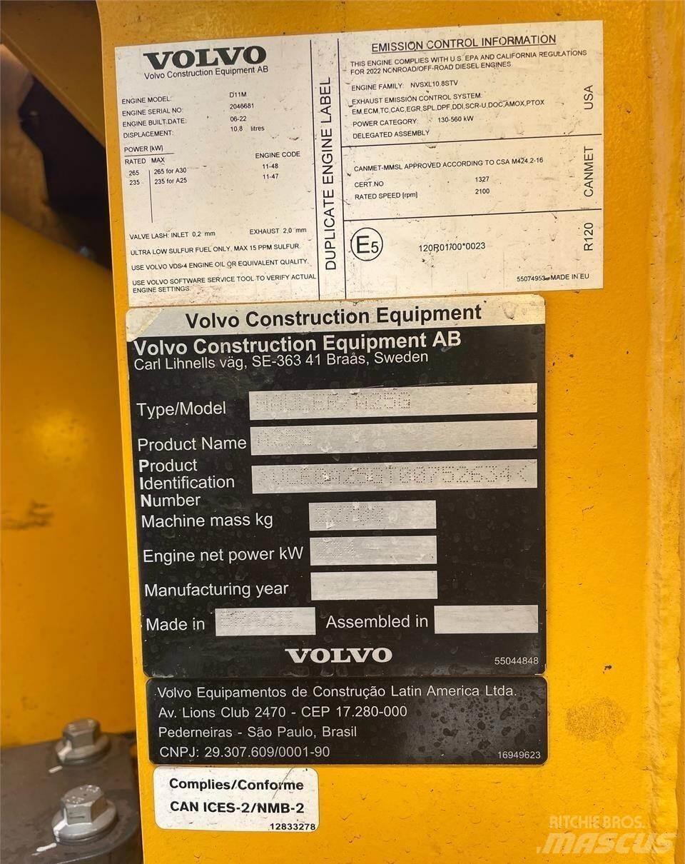 Volvo A25G Шарнирно-сочленённые самосвалы