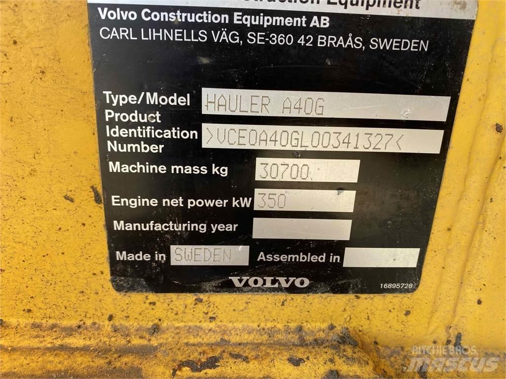 Volvo A40G Шарнирно-сочленённые самосвалы